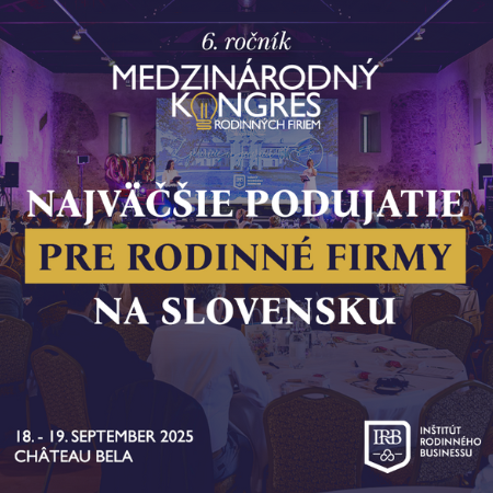 Medzinárodný kongres rodinných firiem 18.-19.9.2025 v Château Bela