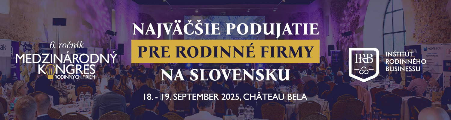 Medzinárodný kongres rodinných firiem 18.-19.9.2025 v Château Bela