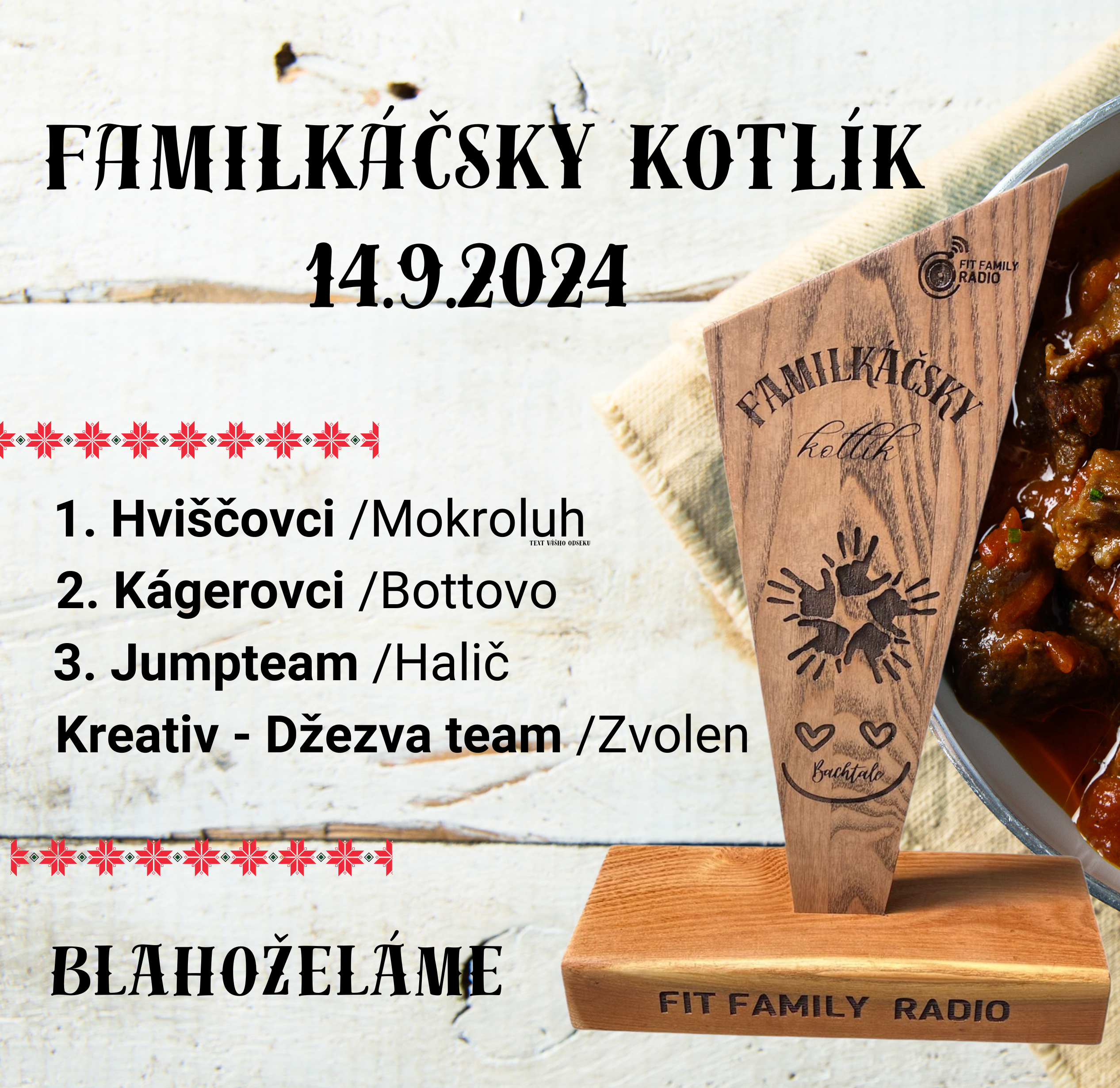 1. ročník ,, Familkáčsky kotlík 2024
