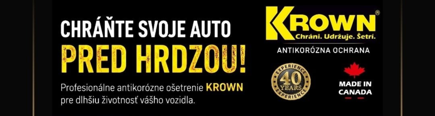KROWN - doprajte svojmu autu ochranu, ktorá myslí na budúcnosť.
