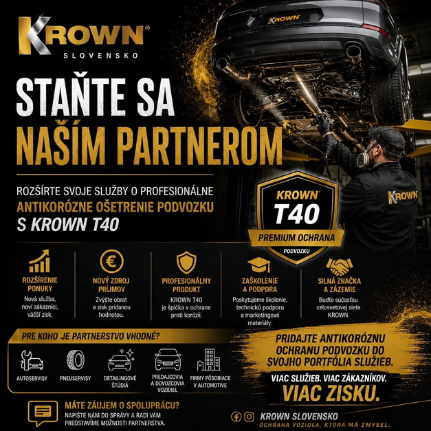 KROWN - doprajte svojmu autu ochranu, ktorá myslí na budúcnosť.